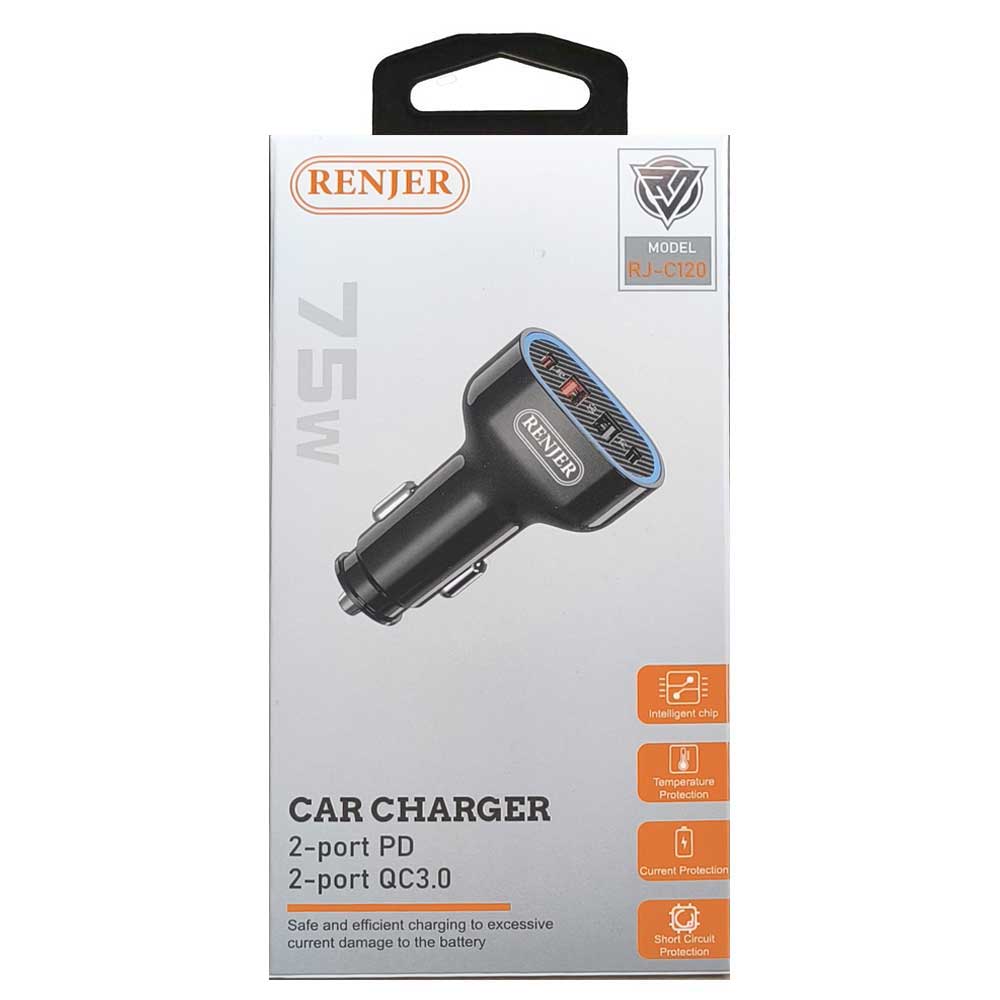 شارژر فندکی 75 وات رنجر RENJER RJ-C120